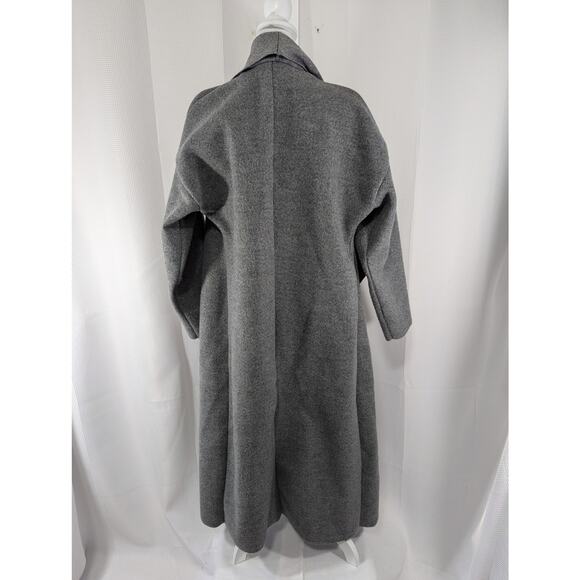 BOOHOO! OVERSIZED, DECONSTRUCTED VOGUE CHIC ASH GRAY OPEN FRONT COAT! SZ 8 - Picture 5 of 8
